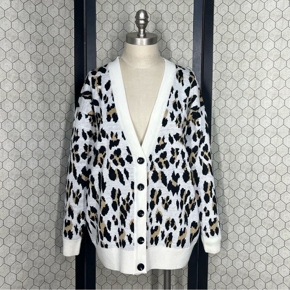 MINKPINK Cheetah Print Cardigan